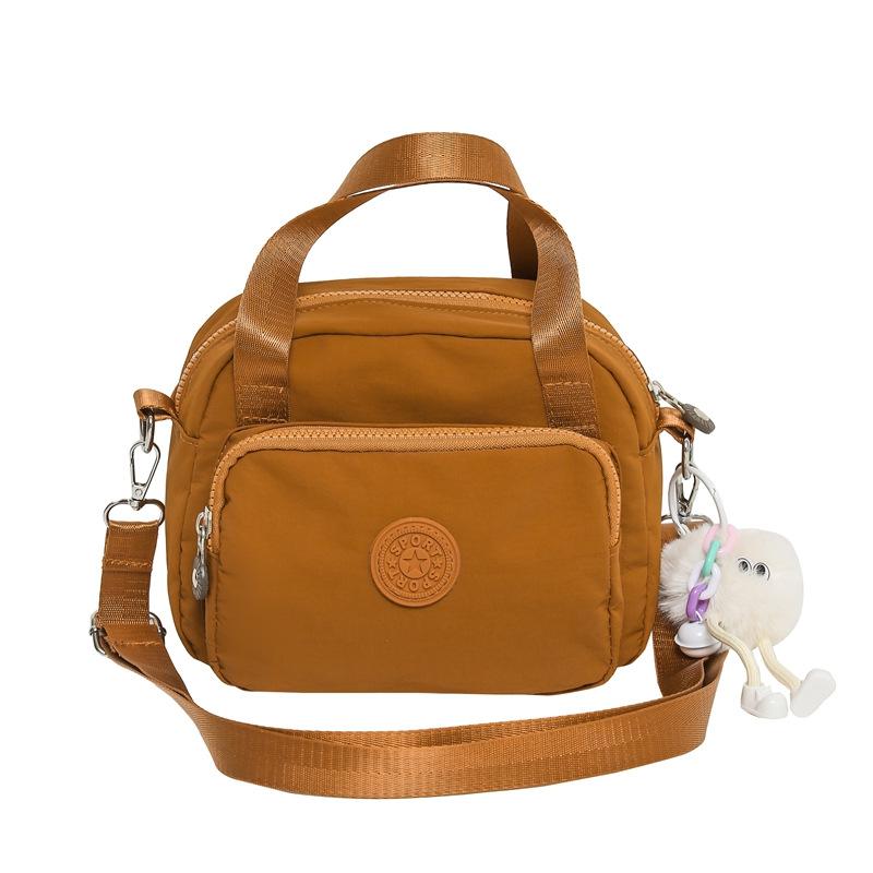 New versatile small square bag trendy women's shopping handbag lightweight anti-splashing nylon bag casual messenger bag