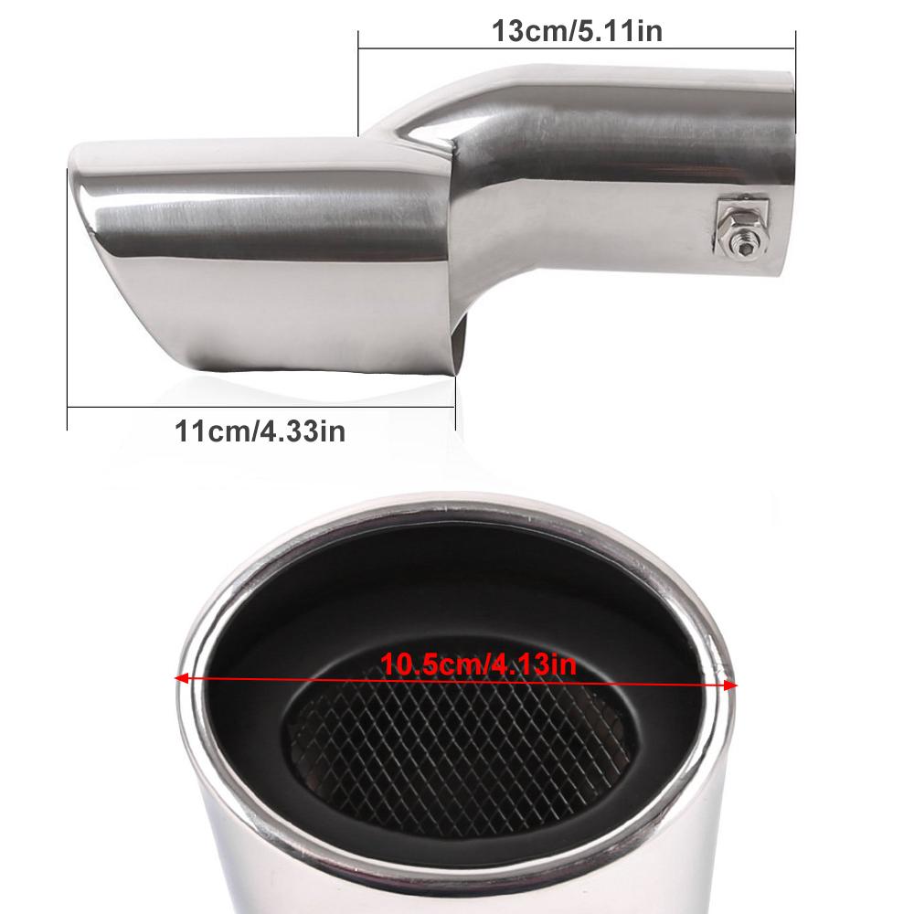 1Pcs Car Exhaust Tip for Honda Civic 10th Gen 4dr Sedan 2016 2017 Exterior Accessories Rear Exhaust Muffler Tip End Pipe