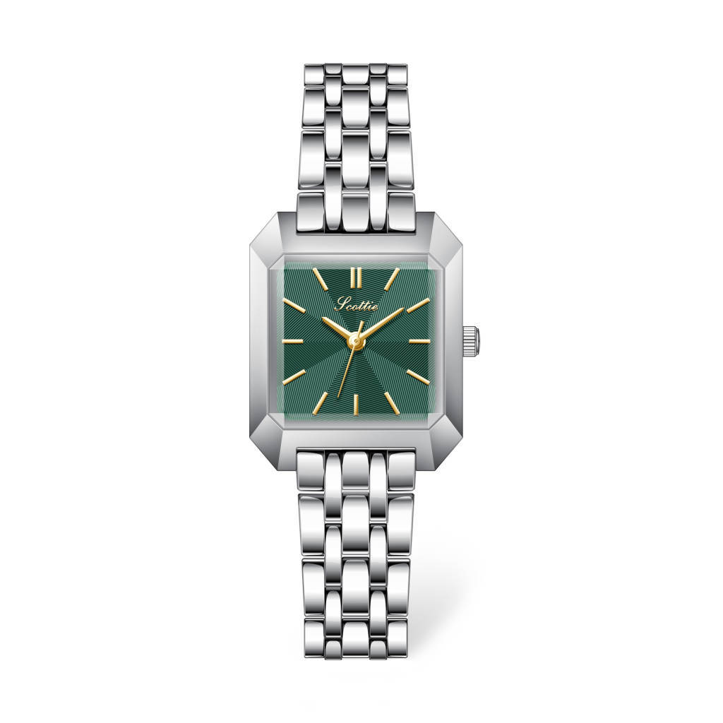 Light Luxury Alloy Steel Belt Women's Watch, Female Student Square Quartz Watch