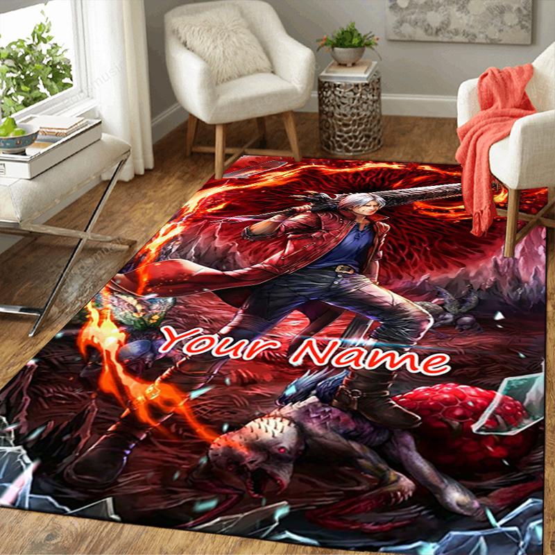 Custom 1Pc Devil May Cry Dante'S Journey Rug Office Carpet Indoor Outdoor Entrance Doormat Nonslip Soft And Comfortable Living Room D291537
