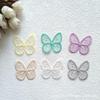 4cm Embroidered Butterfly Organza Hair Clip DIY Accessory