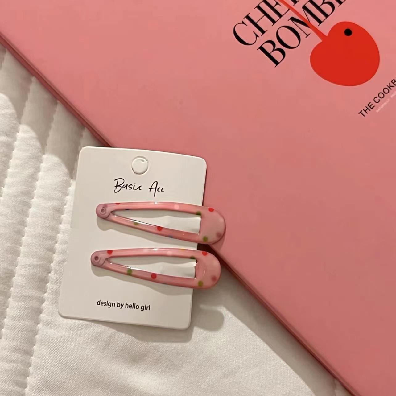 

2 шт. корейские детские заколки для волос милые клетчатые заколки-медведи для девочек летние модные аксессуары для волос с фруктами BB серии принцессы головные уборы