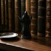 Estátua Detalhada em Resina para Colecionadores, Figura de Elfo Mago Impressa em 3D, Magia Negra Gótica Criativa para Desktop, Presente para Amantes de Jogos de Tabuleiro, Ornamento, Fantasia