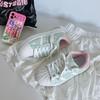 Summer rainbow cream sneakers shell head chic board shoes couple Harajuku