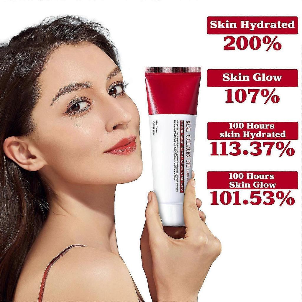 Real Collagen Fit, Collagen Wrapping Mask, Collagen 670,000ppm, Peel Off Facial Mask for elasticity, Hydrating, Glow, Glass Skin,Skin Care, 50ml, 1.69