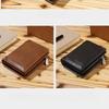 Business Luxury Men Wallets High Quality Short Leather Money Clip Multi Function ID Credit Card Card Holder Vintage Storage Men Clutch Bag