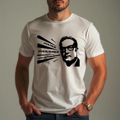 Maglietta Salvador Allende, Viva Chile El Pueblo Politica Unisex Regalo Maglietta Top