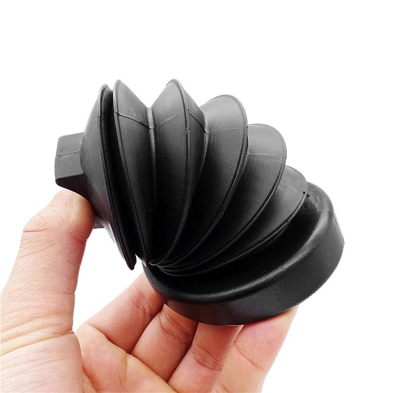 Motorcycle Rear Fork Cover for Harley Touring Street Electra Glide Road King 97-13 Black Rubber Shock Absorber Dust Proof Cover