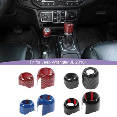 Araba 4WD Vites Kolu Dekorasyon Kapak Çıkartmaları Jeep Wrangler JL için JT Gladiator için 2018 Üzeri ABS İç Aksesuarlar