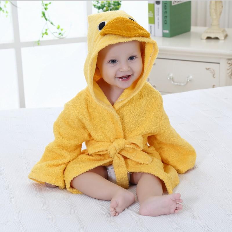 Custom Baby Name Cotton Baby Robe Bath Towel Cute Hoodies Infant Bath Blanket Kid Soft Bathrobe Kid Clothes