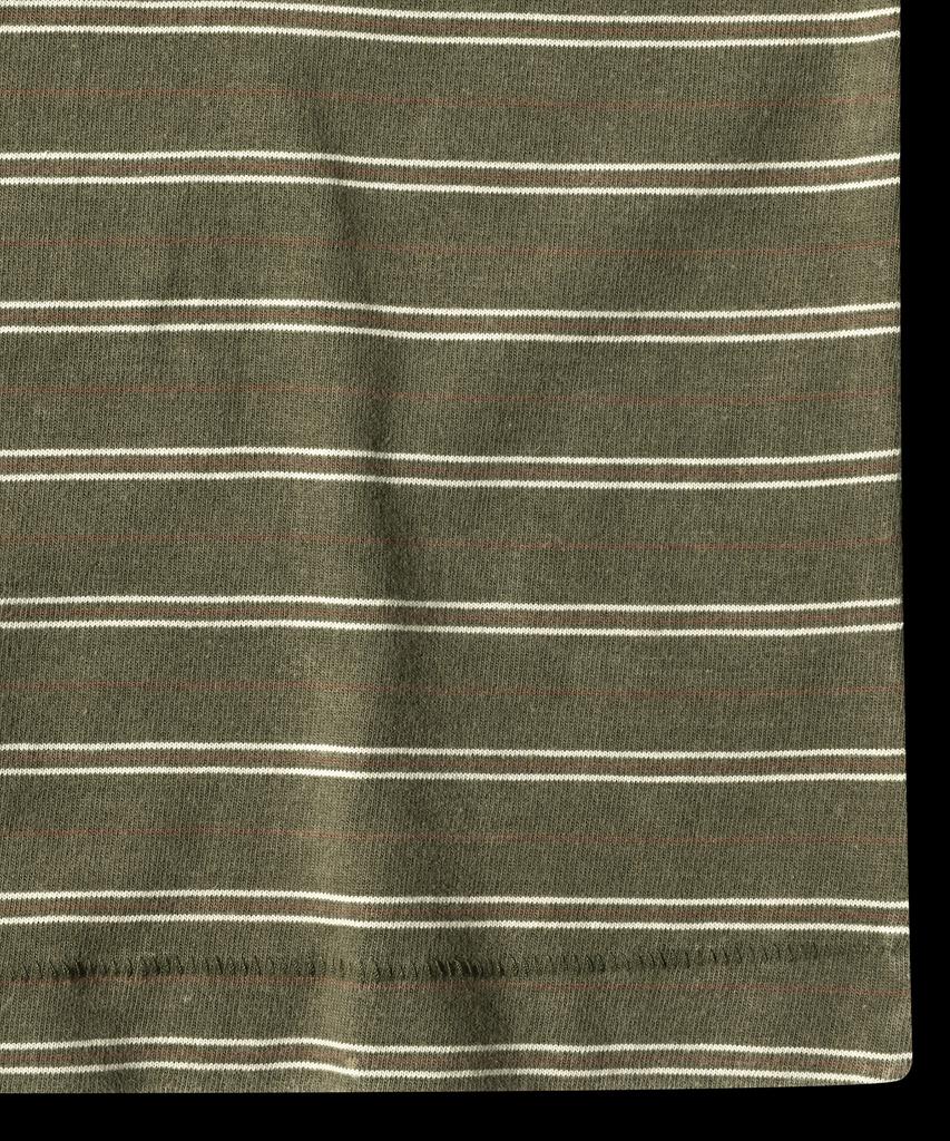 RAR Vintage Striped Border Tee_Olive