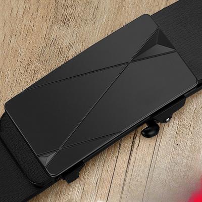 Men's Belt Genuine Leather Automatic Buckle Inside Versatile Casual Business Cowhide Belt for Men Young Fashion Belt for Men