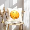 Federa per Cuscino Faccina Emoji Morbida Copricuscino in Peluche | Federa Decorativa Double-Sided | Arredo Casa Divano Camera da Letto