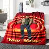 Elvis Presley Personalized Name Blanket Gift Personalized Blanket Soft Warm Cozy Suitable for Sofa Couch Livingroom Living Room All-Season Use