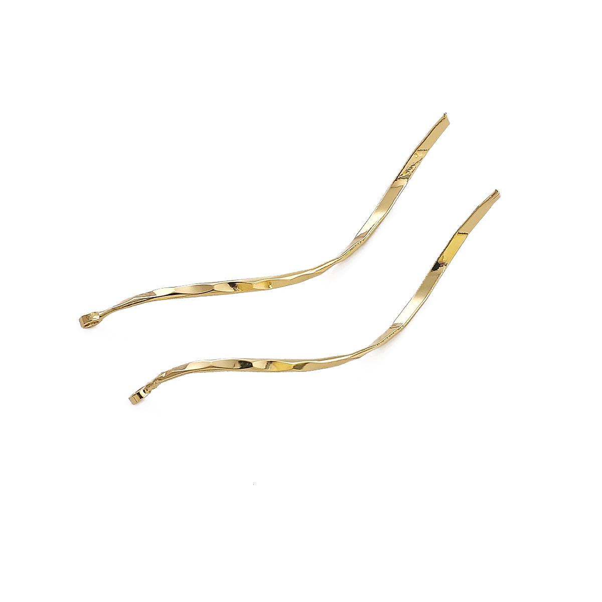 

2/10 шт. медный узорчатый кулон S-образной формы для изготовления ювелирных изделий своими руками, аксессуары для рукоделия 1.2x40mm 10pcs