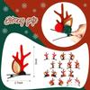 2pcs Christmas Hairpin Cute Antler Deer Ear Hair Clips Santa Claus Snowman Barrettes for Girls Headwear Women Hair Accessories
