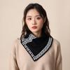 Cozy Unisex Knitted Pullover Triangle Scarf for Autumn/Winter Neck Protection