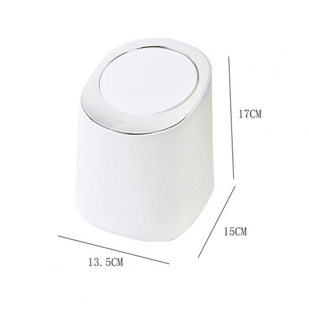 Fashion Desktop Trash Can Creative Luxury Dustbin Bin Household Mini Bedside Waste Bin Tea Table Small Garbage Bucket