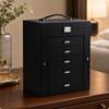 Jewelry Organizer Box with Drawers Compartmentalized for Vanity