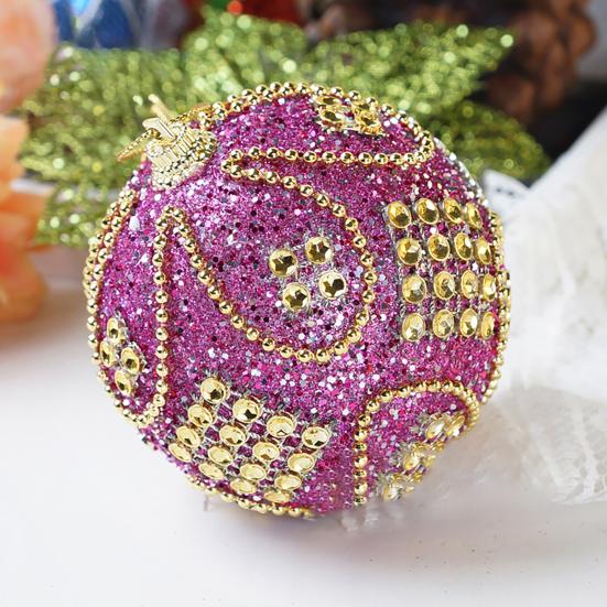 Christmas Balls Pendants Rhinestone Anti-deformed Decoration Holiday Gift Festival Balls Pendants Party Supplies