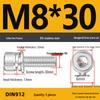 304 Stainless Steel Hex Socket Cap Screw with Washer - Sizes M3, M4, M5, M6, M8, M12