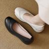 Women's Wedge Shoes Spring Autumn New Comfortable Height Increase Breathable Leather Shoes Slip on Fashion Non Slip Casual Shoes