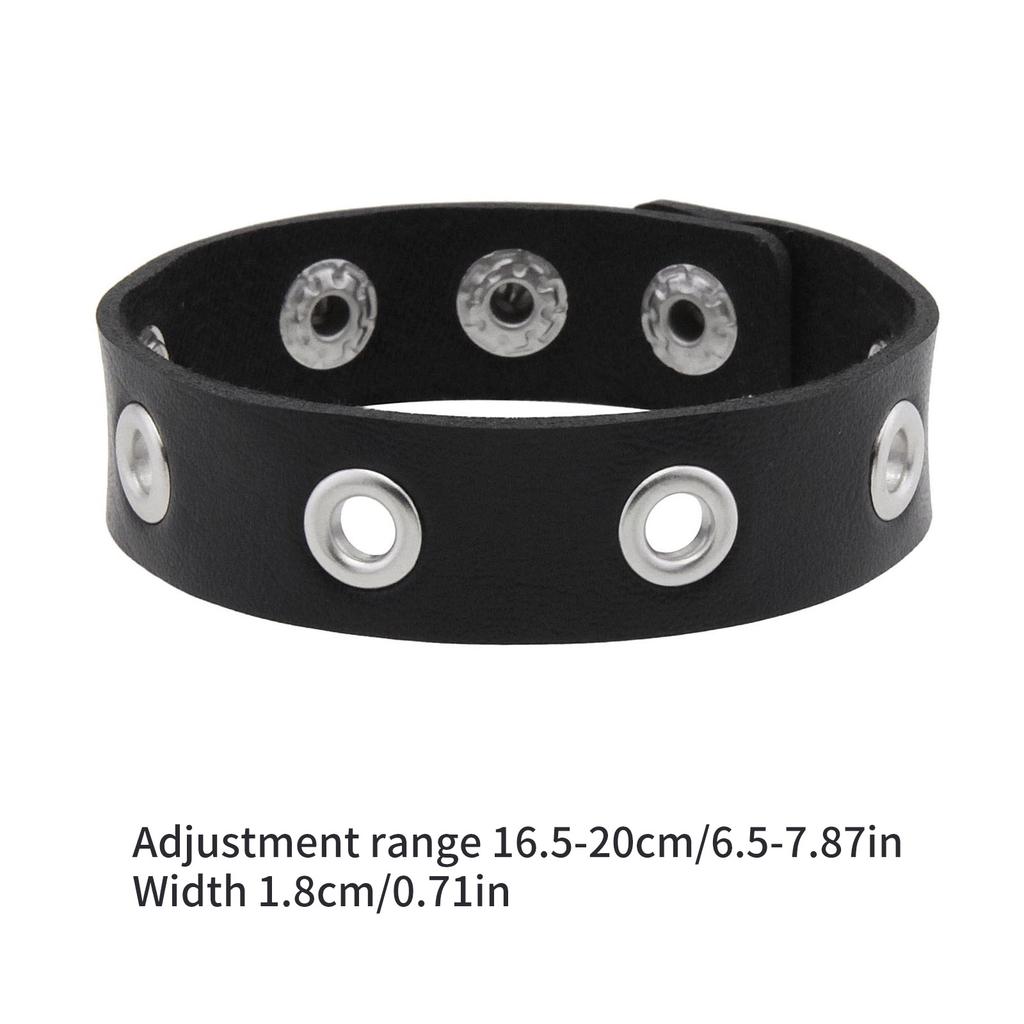 Comfortable Bracelet Punk Bracelet Stylish Statement Bracelet Fashionable Women Bracelet PU Texture for Everyday