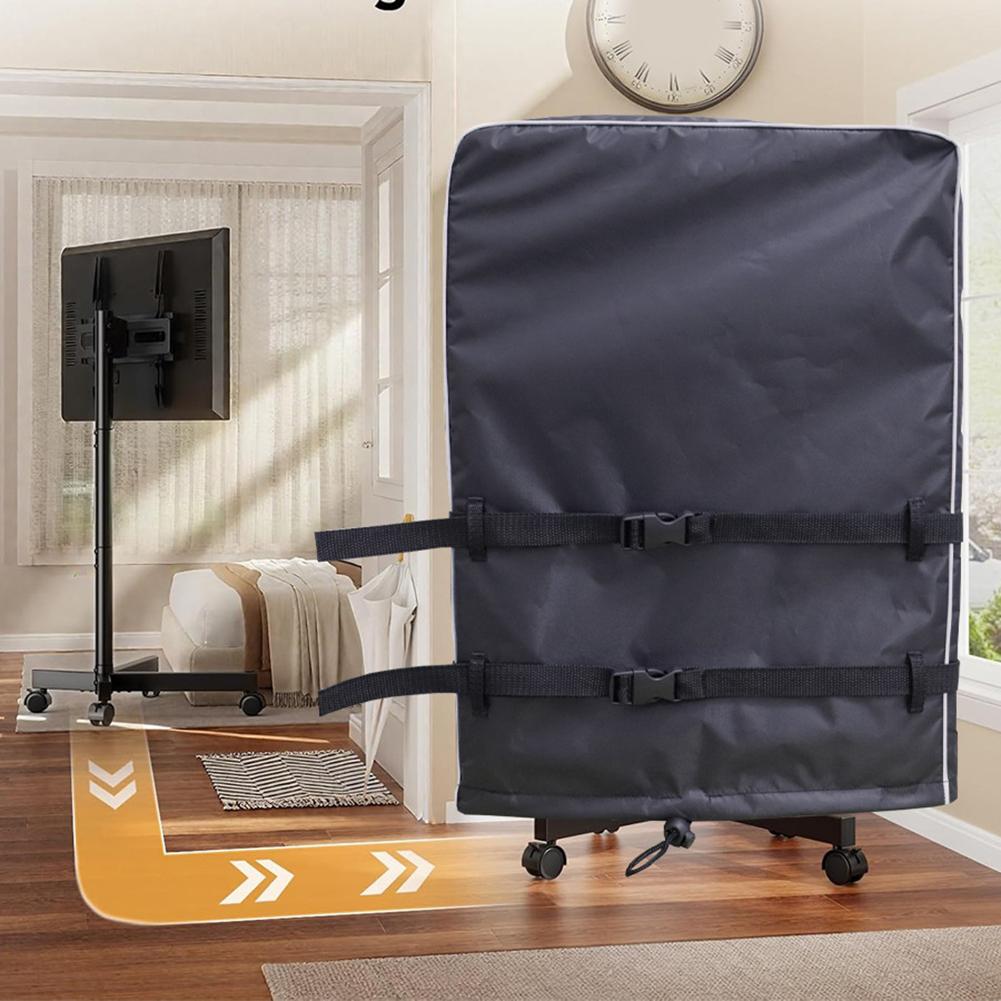 48 55 60 65 70 Inch Outdoor Mobile TV Cart Cover Waterproof Oxford Dustproof Windproof Protection For Rolling Stand Trolley Kit