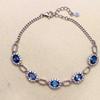 Women's Versatile S925 Silver Topaz London Blue Bracelet