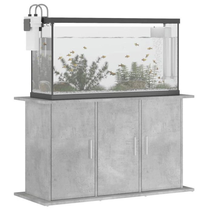 VidaXL Support pour aquarium gris béton 101x41x58 cm bois d'ingénierie 833635