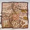 Spring and Summer Simulated Silk Scarf Professional Shirt Decorative Scarf Multi-functional Windproof Printed Square Scarf Headband Tied Bag