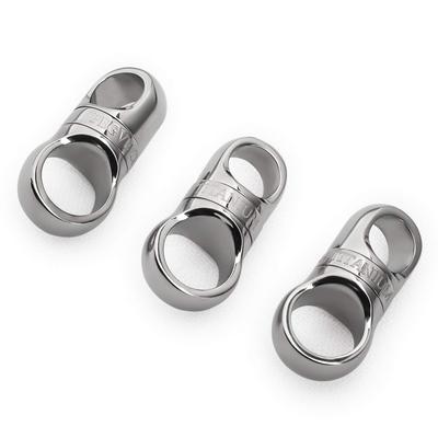 Titanium Key Ring, Car Key Holder, Men's Smart Key, Metal Fittings, 360° Rotating Connector, Anti-Lost (3 Connectors)