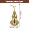 2Pcs Small Copper Gourd Adornment Exquisite Tabletop Decor for Living Room Bedroom Store Mall Housewarming Gift Lucky Feng Shui