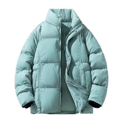 Winter Cotton Jacket Men's Bread Jacket Korean Version Slim Fit Couple Cotton Jacket Men's Casual Stand Collar Men's and Women's Couple Cotton Jacket