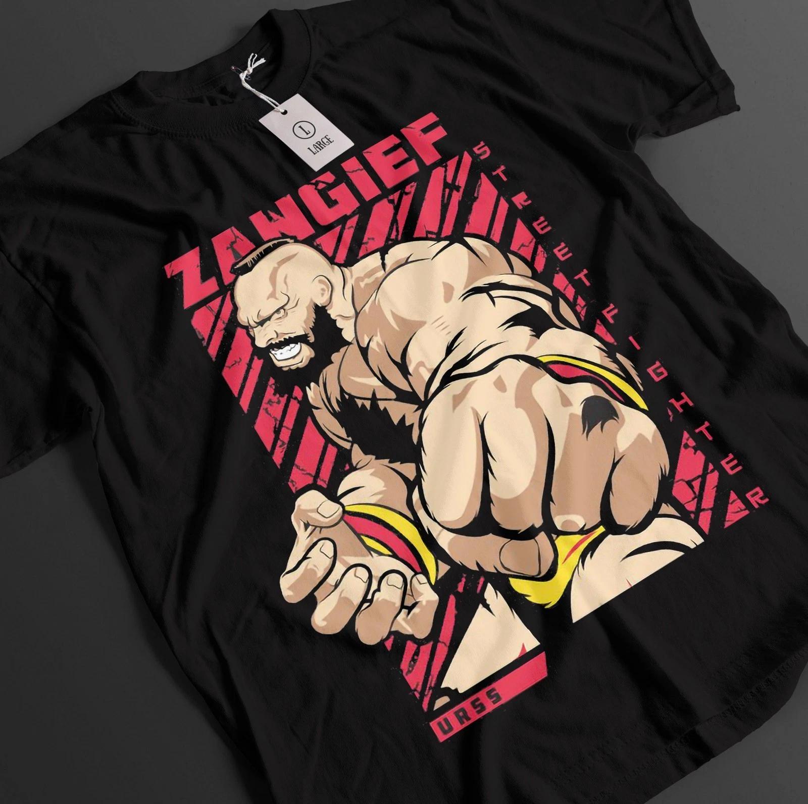 Street Fighter Shirt Zanglief Tshirt Ken T-Shirt Akuma Top Fighting Anime Tee XS