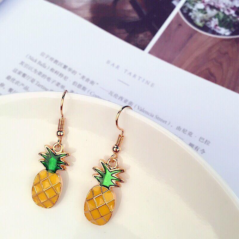 Summer Pineapple Fruit Earrings - Stylish & Fresh