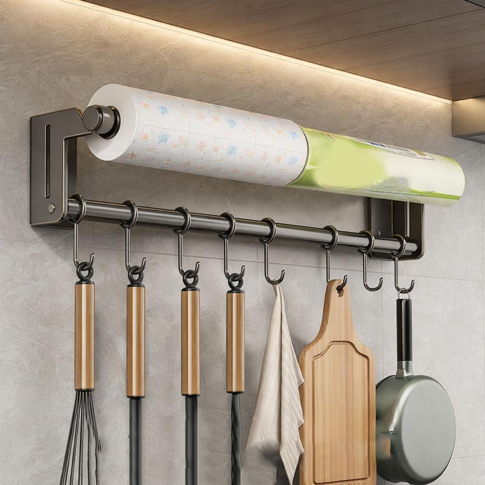 Stainless Steel Utensil Storage Rack Wall Mounted Spoon Ladle Holder  Kitchen Storage