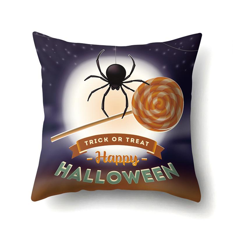 Halloween Pillow Cover Car Waist Pillow Pumpkin Sofa Cushion Cover Office Home Living Room Pillow Cover Premium