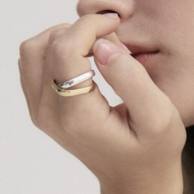 LOVEMBER [silver 925] Square Endless R