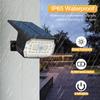 42 LED Lampes Solaires à Détecteur de Mouvement Projecteurs Paysagers de Jardin Extérieur 56LED Étanche 3 Modes Cour Allée Allée Imitation