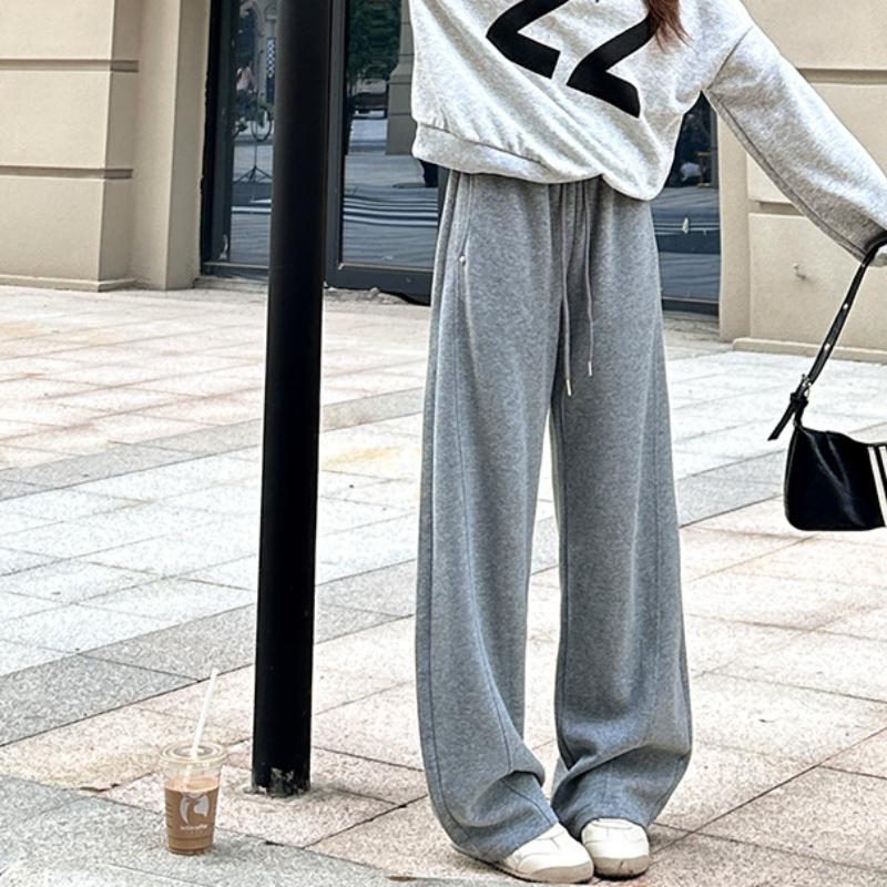 

Белые и серые повседневные спортивные брюки с карманами и заклепками, осенний дизайн, эластичный шнурок, свободные повседневные спортивные прямые брюки XL