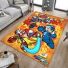Mega Man Battle Network Carpet For Playroom Bedroom Living Room Sofa Home Decorkids Game Area Rug Nonslip Floor Mat