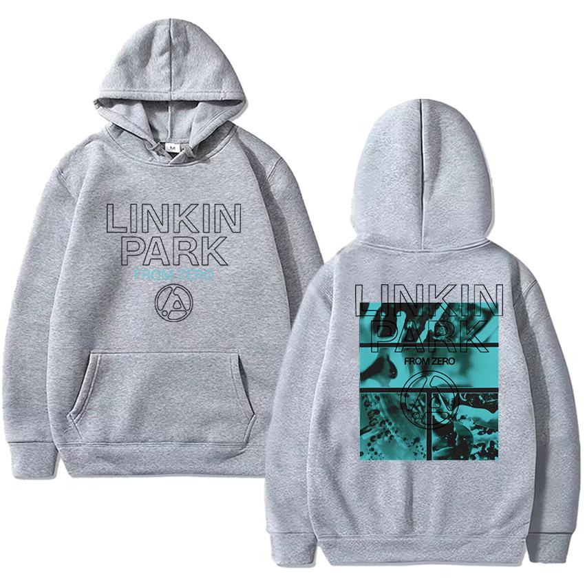 Linkin Park From Zero World Tour 2025 Print Hoodies Men Women Street Fashion Hip Hop Rock Sweatshirt Long Sleeves Fleece Hoodie