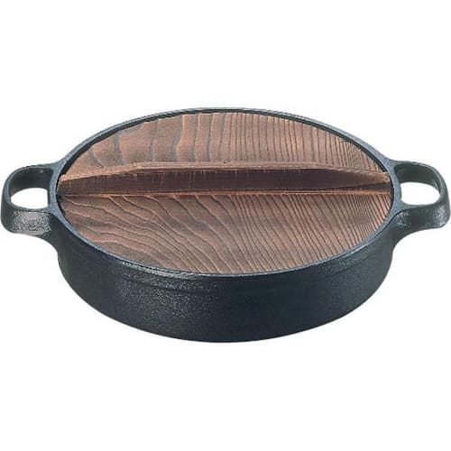 Oigen Nambu Ironware Sukiyaki and Gyoza Pot, 26cm, IH Compatible, CA-4