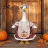 Feiertagsgans Bekleidung für Gartendekoration Thanksgiving Veranda Outfits 23" Statue, Herbst Ahornblatt Gartenskulptur Verwandlungsanzüge Kürbis Kleidung,