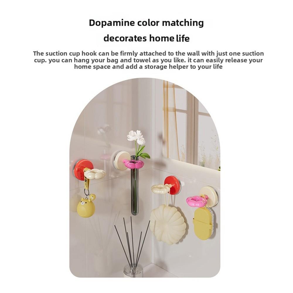 No Punching Shower Suction Hooks Suction Cup Robes Hooks Durable Load-Bearing Hooks  Towel Hanging