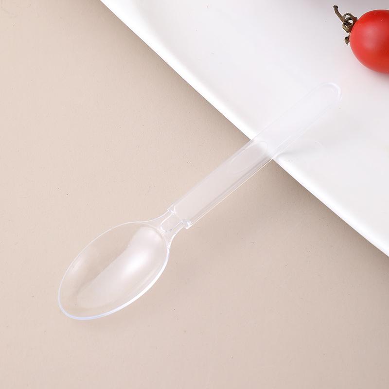 Disposable Thickened Soup Spoons: Individually Packaged for Takeout, Cakes, Light Meals, Commercial Use