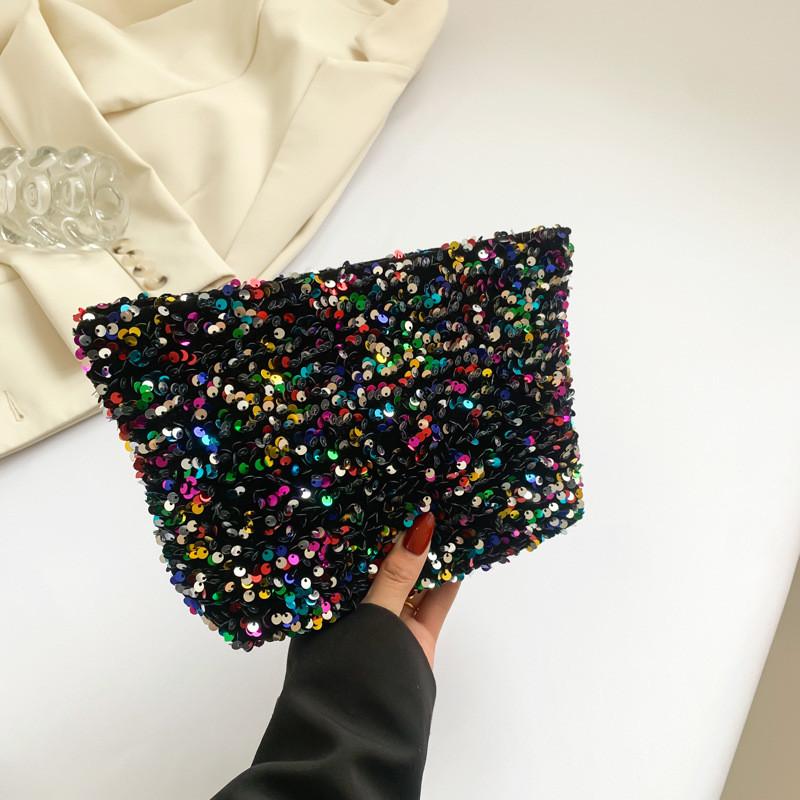 Trendy Large Capacity Crossbody Bag For Women With Chic Sequins And Stylish Design
