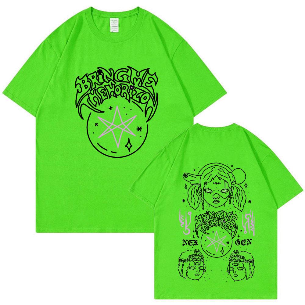 BMTH BringMe TheHorizon Album Post HuUnisex Nex Gen T-Shirt Heavy Metal Rockband T-Shirt Unisex Mode Hip Hop Kurzarm T-Shirts