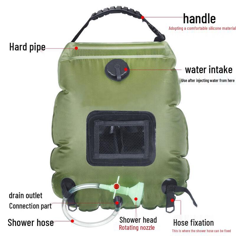 Outdoor Solar Camping Shower Bag